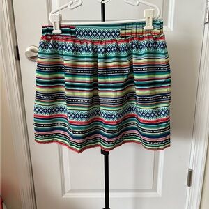A. Byer Colorful Striped Mini Skirt